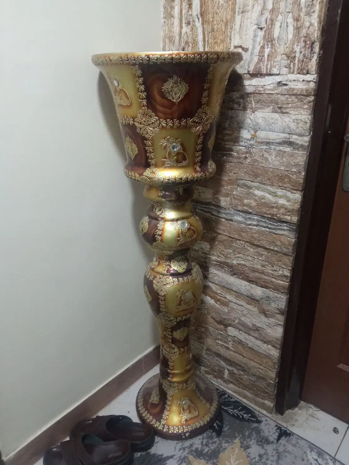 گلدان سفالی کنار سالنی|صنایع دستی و سایر لوازم تزئینی|ری, دولتآباد|دیوار