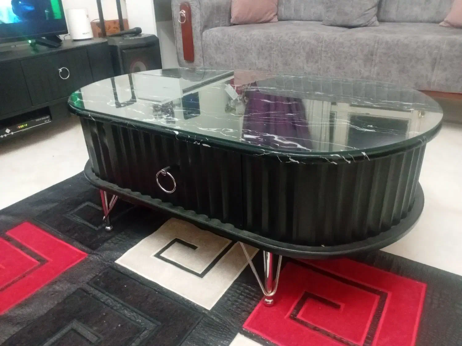 مبل استیل راحتی ۸ نفره با میز ناهارخوری|مبلمان خانگی و میز عسلی|تهران, باغ فیض|دیوار