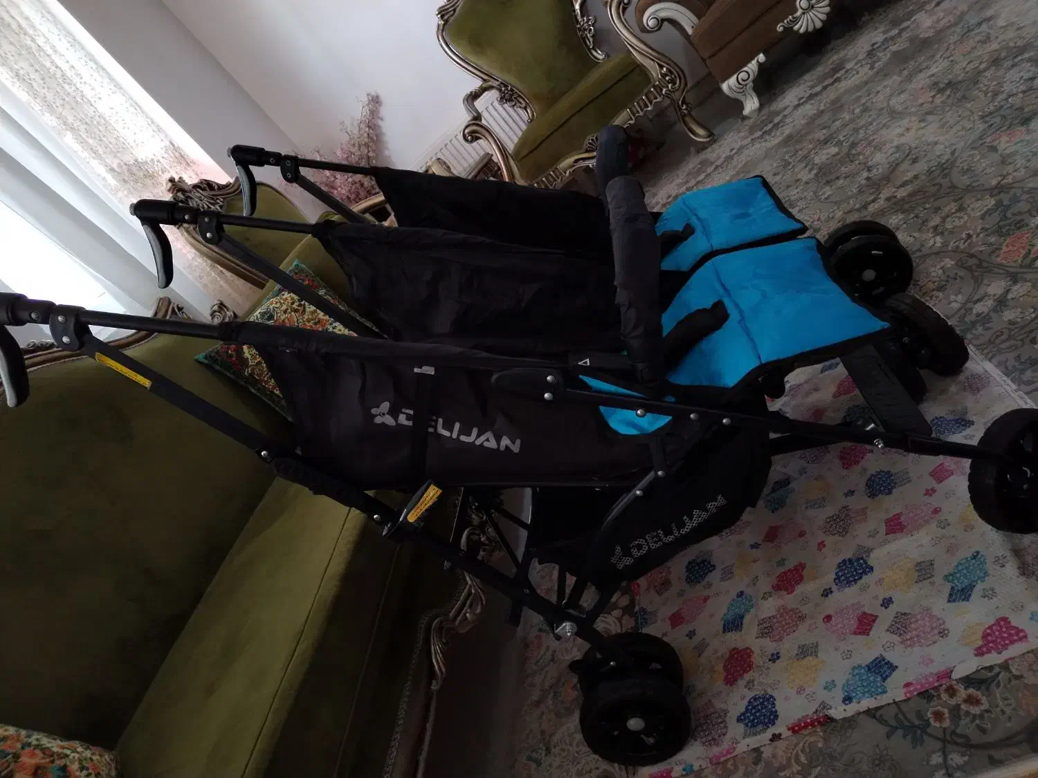 کالسکه دوقلو عصایی (دلیجان)|کالسکه و لوازم جانبی|دماوند, گیلاوند|دیوار