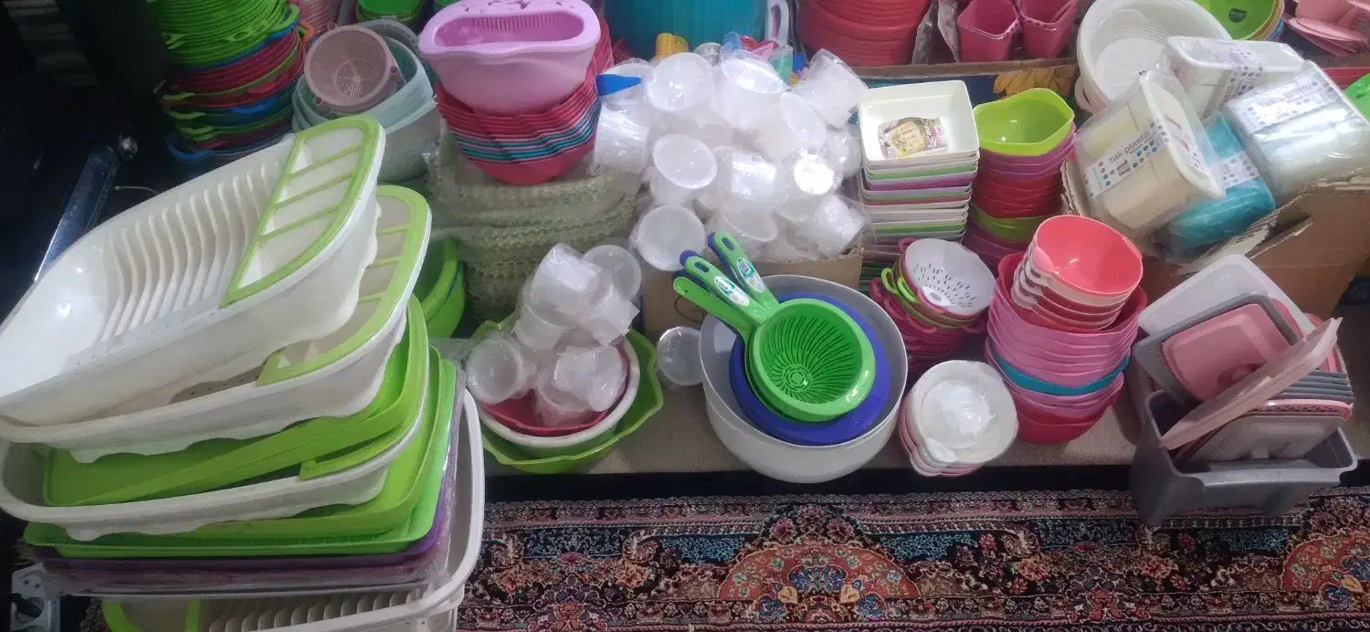 لوازم پلاستیکی و ظروف آشپزخانه|ظروف نگهدارنده، پلاستیکی، یک‌بارمصرف|قم, نخودی|دیوار