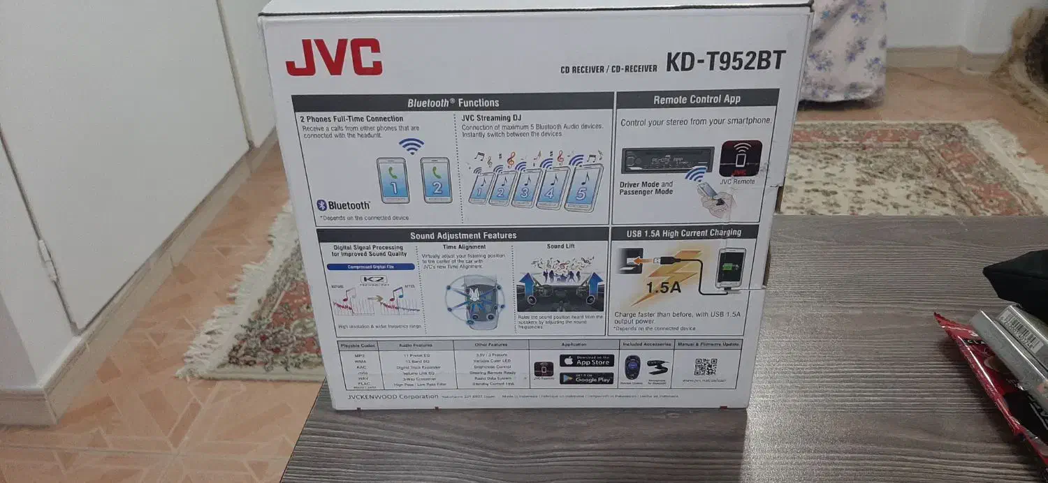 پخش ماشین  jvc|قطعات یدکی و لوازم جانبی|تهران, امانیه|دیوار