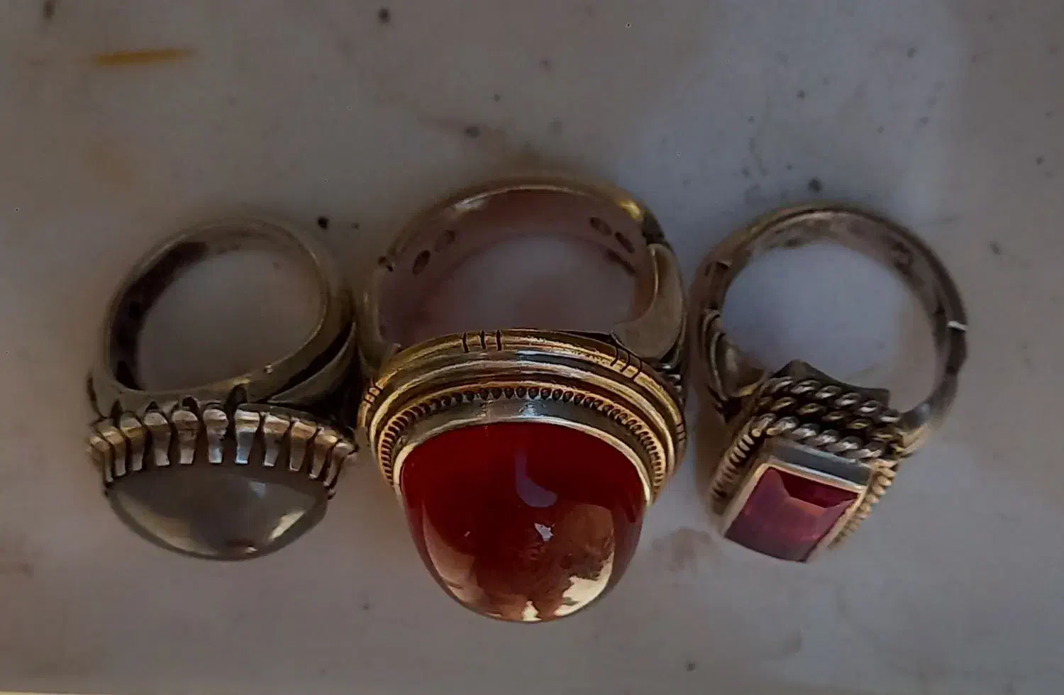 انگشتر نقره شجر  یاقوت  عقیق|جواهرات|کرمانشاه, |دیوار