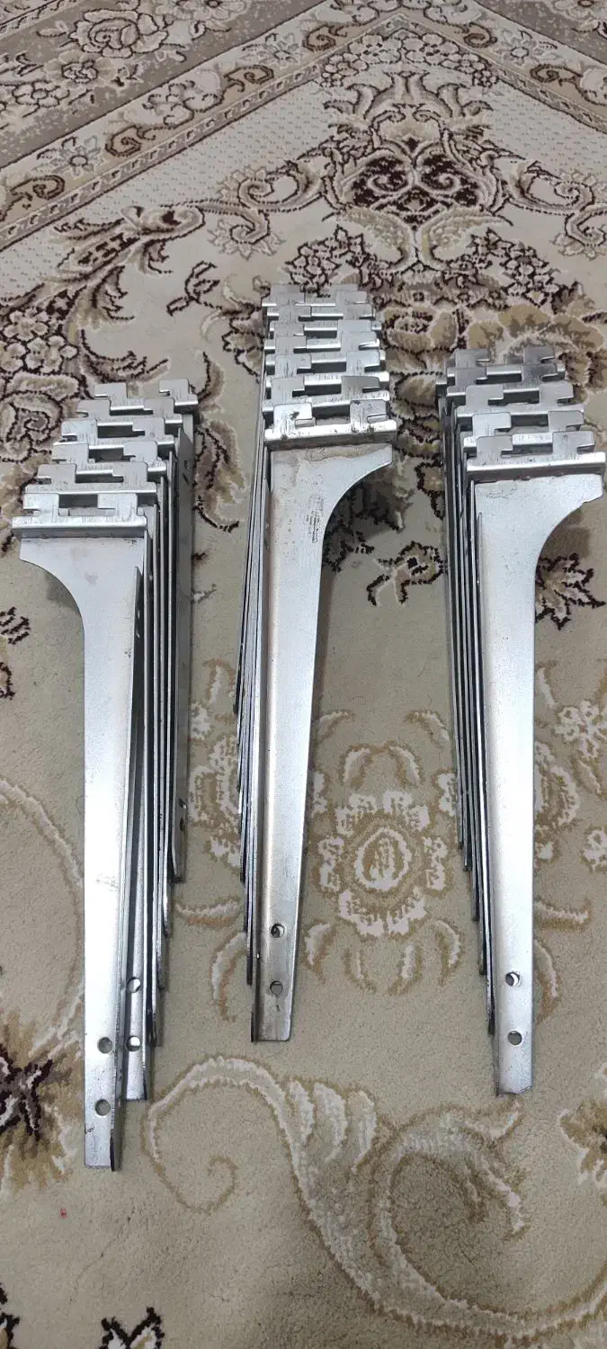 پایه دستک گونیا طبقه رگال ستون قفسه و ام دی افmdf|کتابخانه، شلف، قفسههای دیواری|رامهرمز, |دیوار