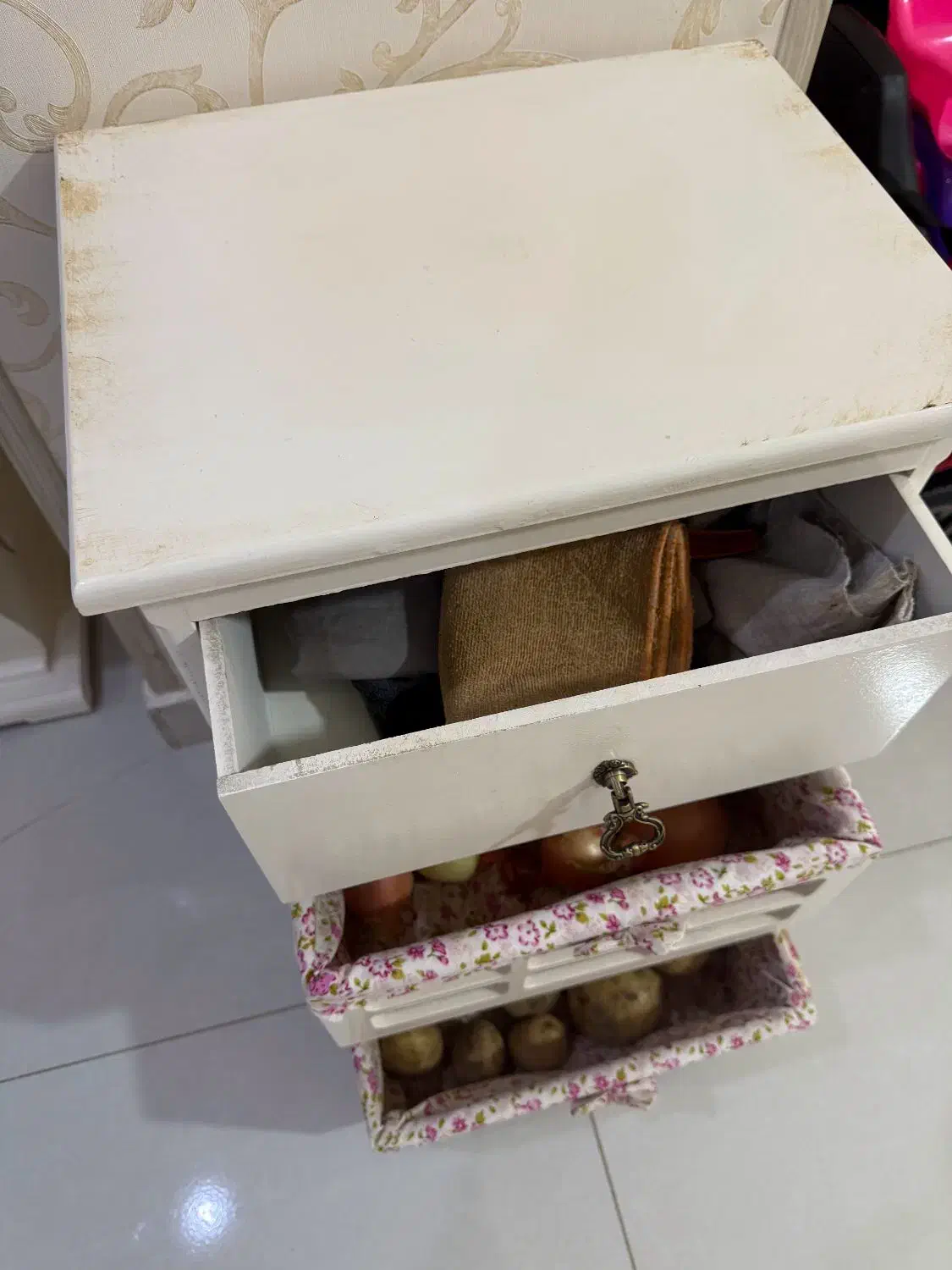 سبد سیب زمینی و پیاز|جاکفشی، کمد، دراور|جم, |دیوار