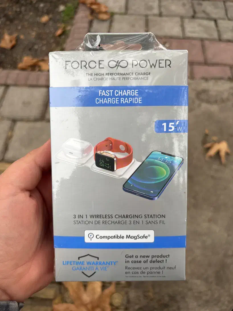 شارژر بی سیم فورس مدل FPMSINDUC3EN1W MagSafe|لوازم جانبی موبایل و تبلت|رشت, منظریه|دیوار