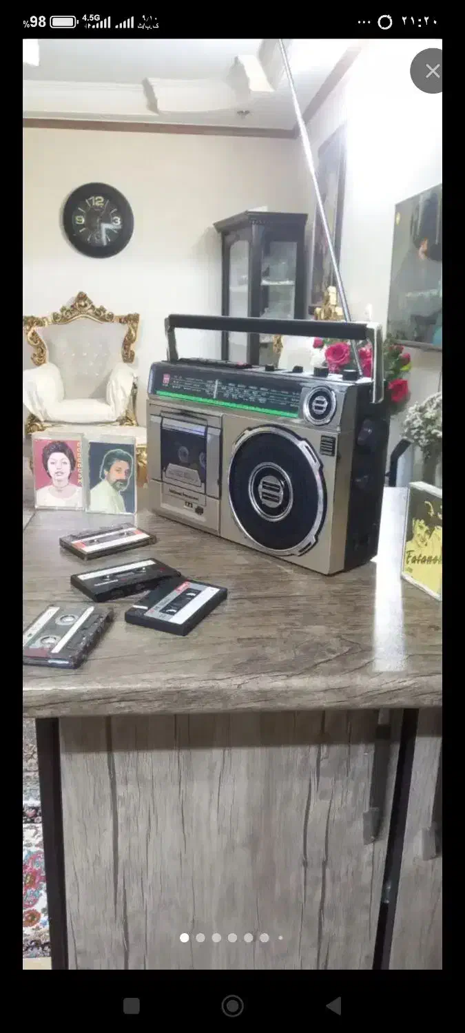 رادیو ظبط قدیمی سالم|سیستم صوتی خانگی|تاکستان, |دیوار