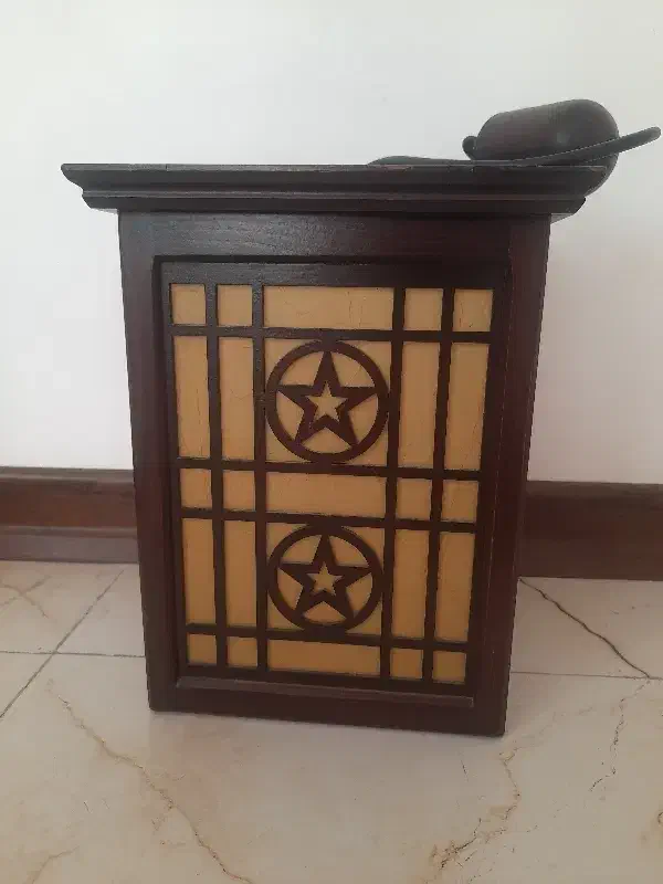 لوستر چوبی نو نو طرح دار|لوستر و چراغ آویز|اصفهان, دوطفلان|دیوار