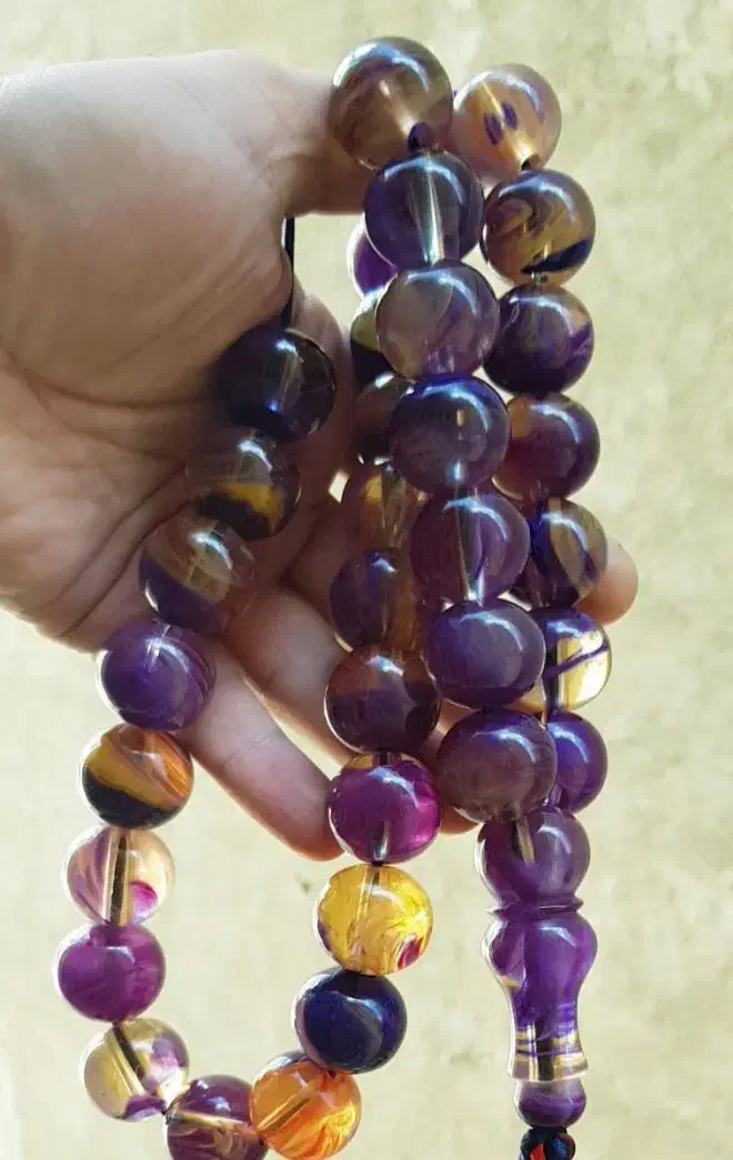 تسبیح کهربای کلکسیونی|کلکسیون اشیاء عتیقه|کرمانشاه, |دیوار