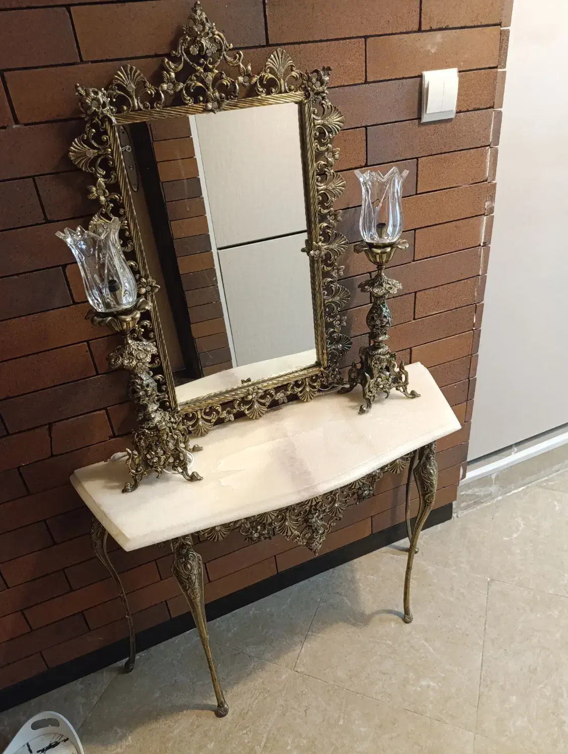 اینه شمعدان وکنسول|مبلمان خانگی و میز عسلی|سیرجان, |دیوار