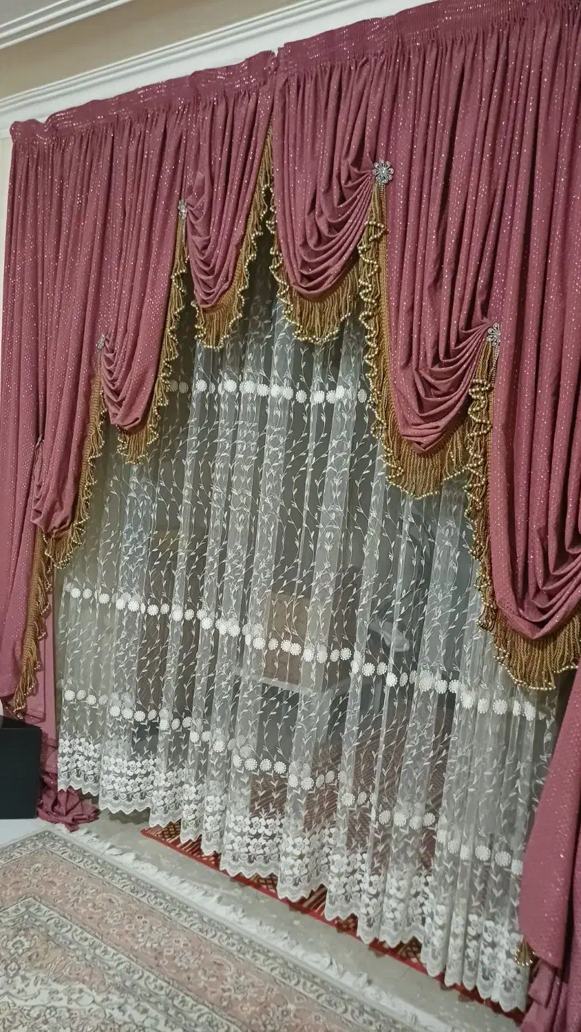 پرده|پرده، رانر، رومیزی|کرج, شاهین‌ویلا|دیوار