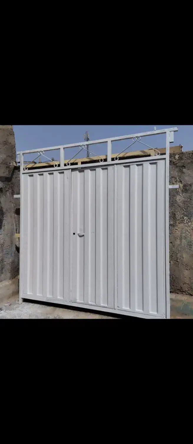 در حیات درب حیاط سه لنگه ماشین رو|مصالح و تجهیزات ساختمان|آبادان, |دیوار