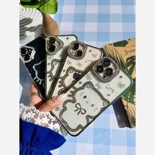 قاب Hello Kitty نگینی گوشی آیفون|لوازم جانبی موبایل و تبلت|سپیدان, |دیوار
