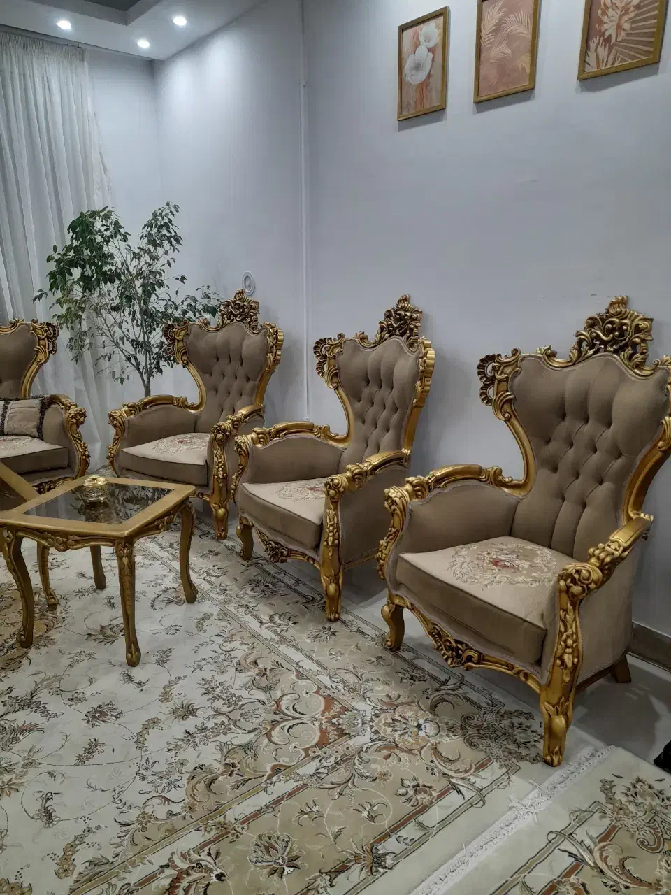 مبل سلطنتی|مبلمان خانگی و میز عسلی|تربت‌حیدریه, باغ سلطانی|دیوار