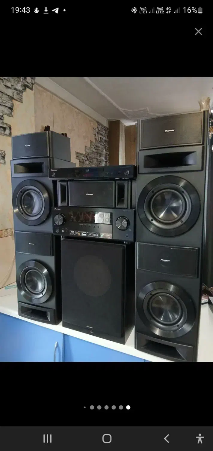 سینما خانواده پایونیر اصلی مدل vsx 524|سیستم صوتی خانگی|قائن, |دیوار