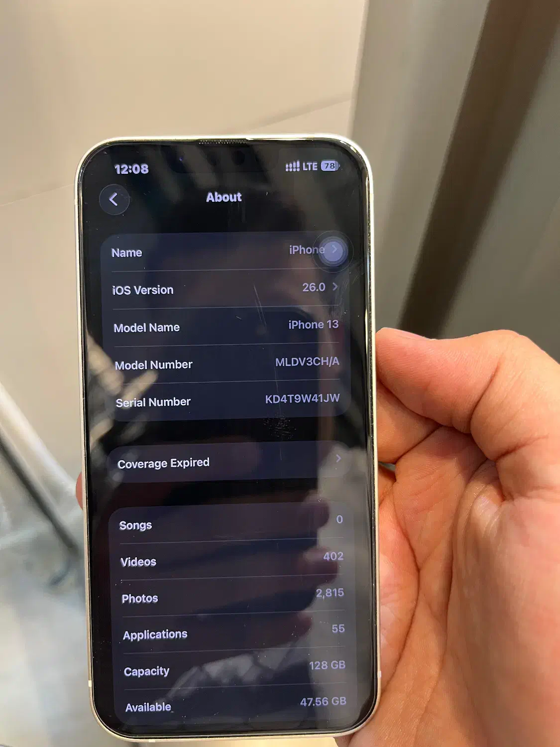 ایفون ۱۳ نرمال ۱۲۸ کیگ ch|موبایل|تهران, شارق|دیوار