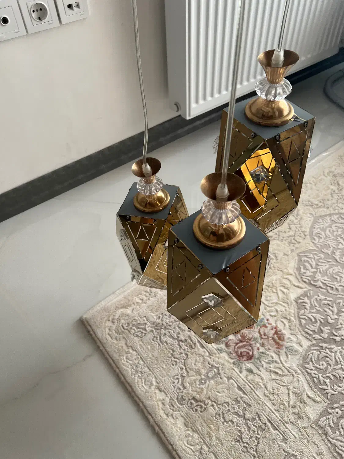 لوستر و پرده زبرا|لوستر و چراغ آویز|تهران, علی‌آباد|دیوار