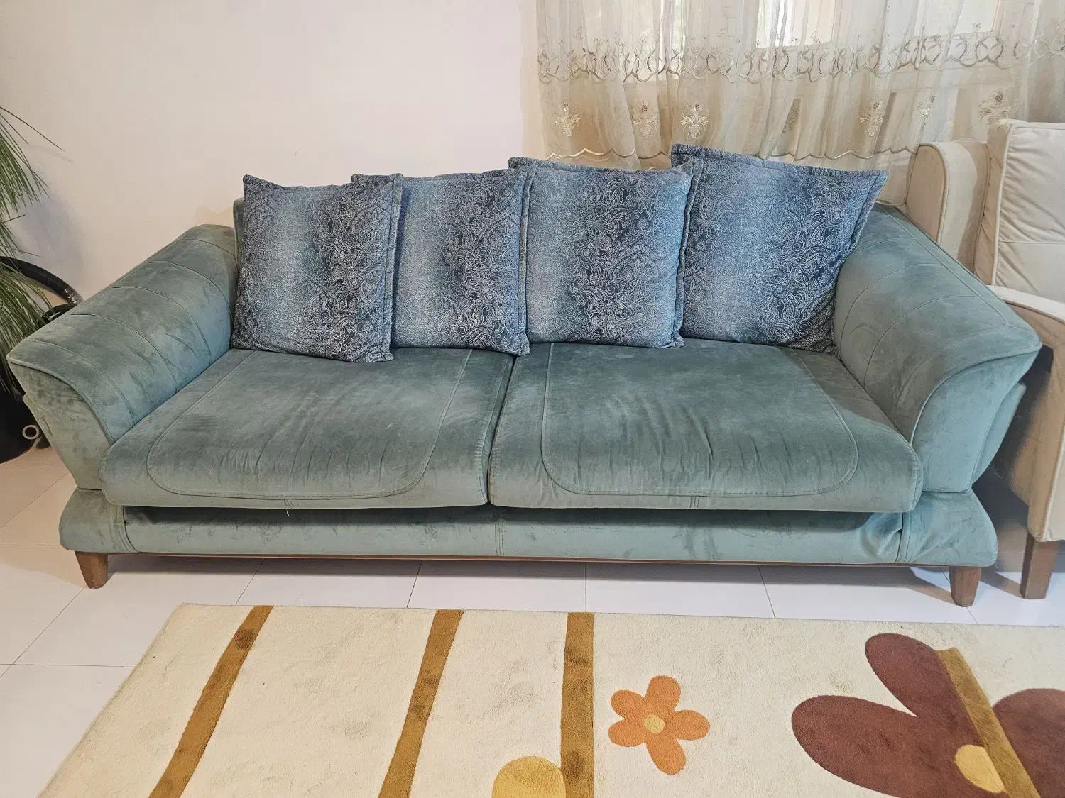 مبل سبز قیمت ۲۰ تومن  مبل طوسی قیمت ۷ تومن|مبلمان خانگی و میز عسلی|قشم, |دیوار