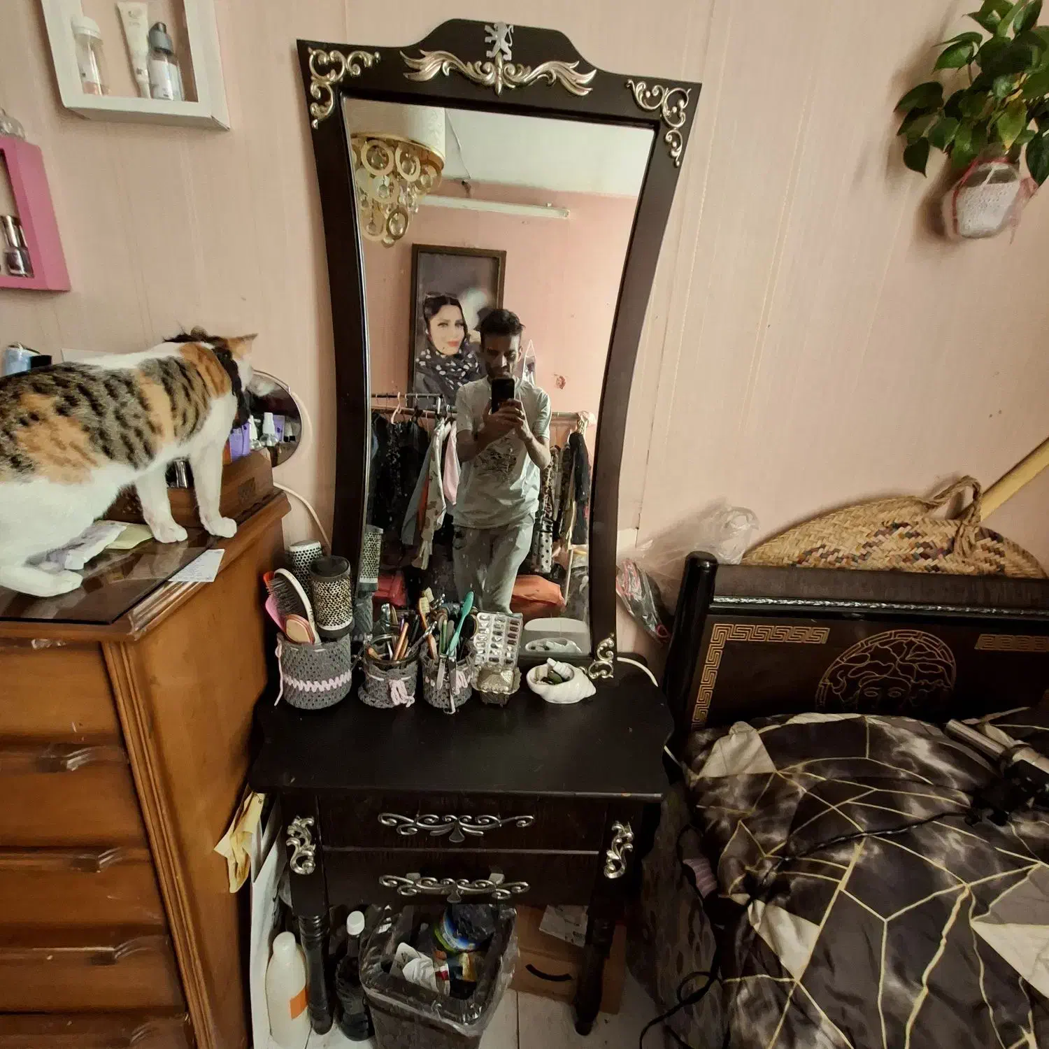 کمد ویترین دار،اینه|بوفه، ویترین، کنسول|تهران, افسریه جنوبی|دیوار