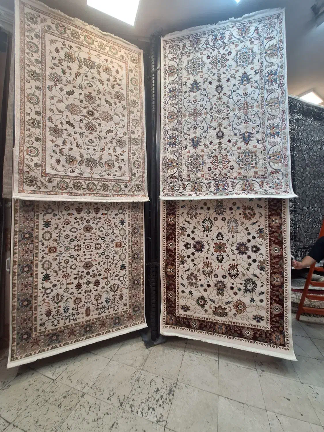 قالیچه پتینه ۱۴۰۳ ابریشم ویکتوریا|فرش|مشهد, امیر|دیوار