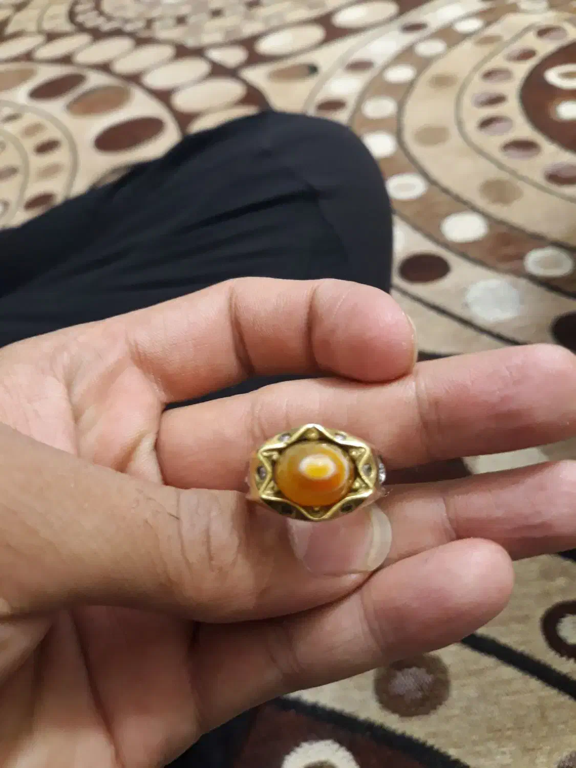 انگشتر عیقیق سه پوست|جواهرات|کرمانشاه, |دیوار