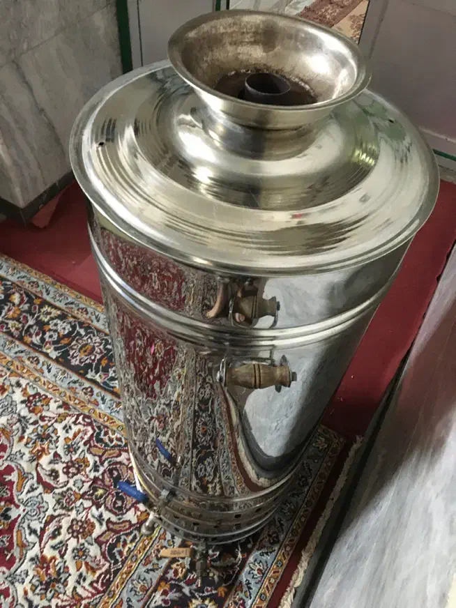 سماور مجلسی|سماور، چای‌ساز، قهوه‌ساز|اسفراین, |دیوار