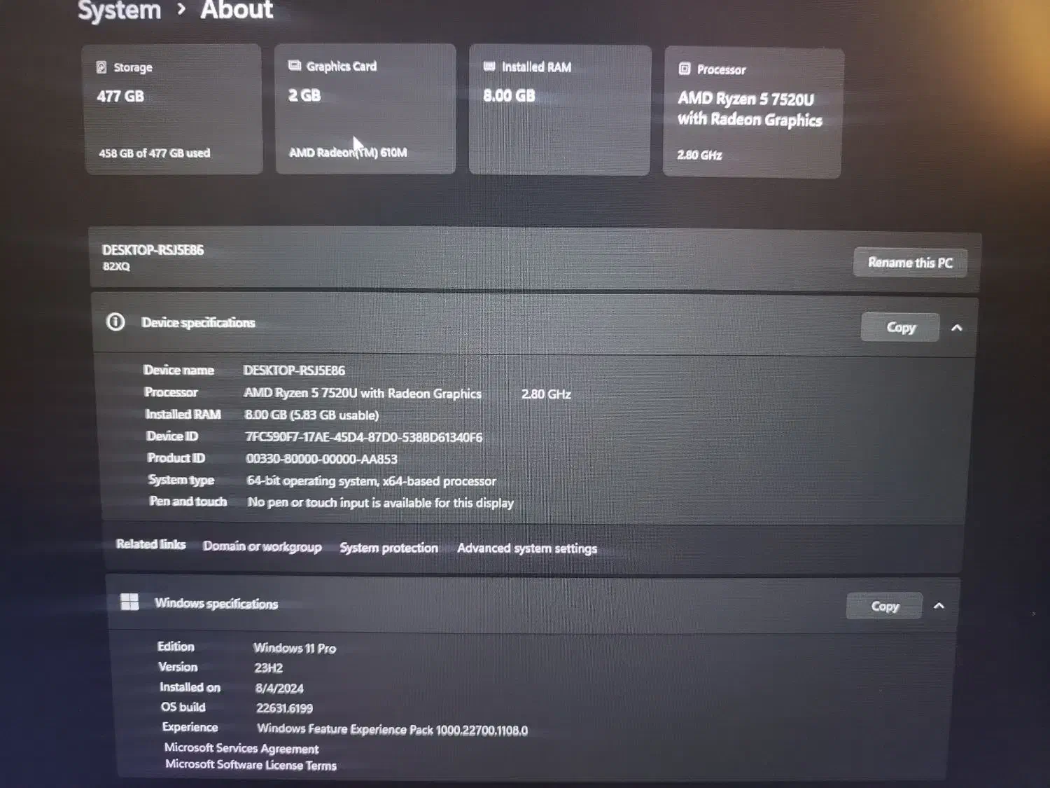 لپ تاپ رایزن 5|رایانه همراه|همدان, |دیوار