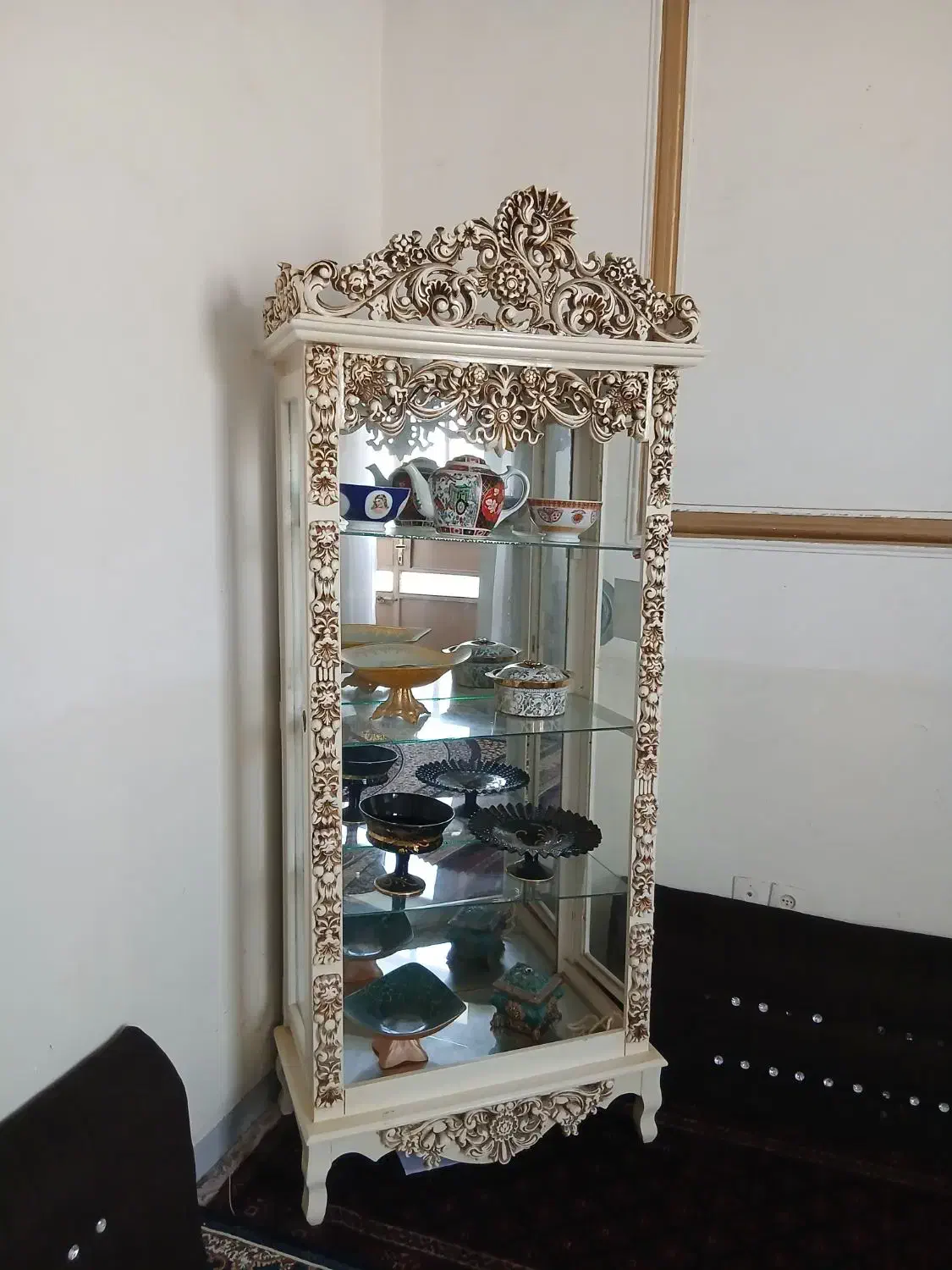 مبلمان 9نفره  بوفه (گنجه)|بوفه، ویترین، کنسول|زاهدان, |دیوار