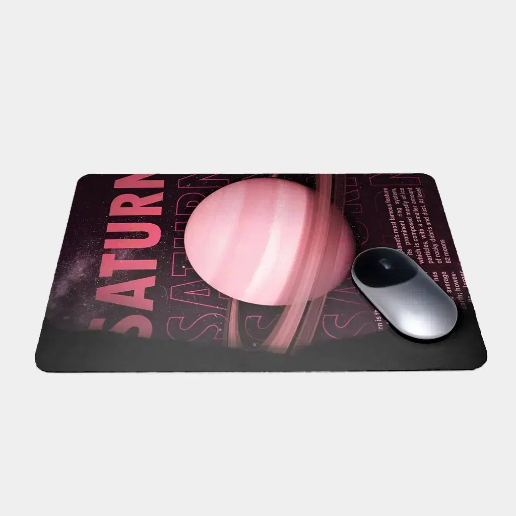 پد موس طرح سیاره زحل صورتی|قطعات و لوازم جانبی رایانه|رشت, گلسار|دیوار