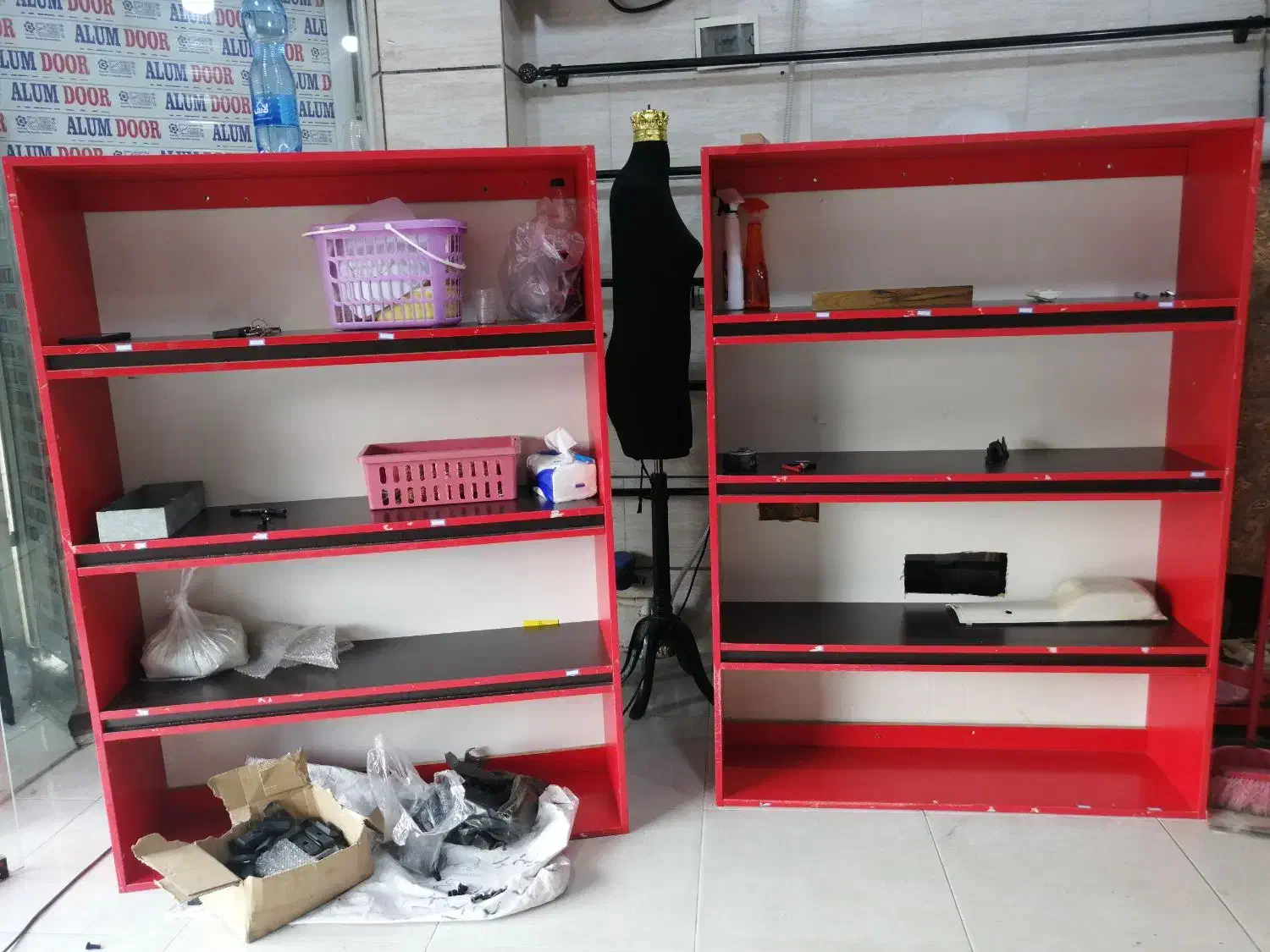 قفسه دکوری مغازه  ام دی اف|کتابخانه، شلف، قفسه‌های دیواری|بوشهر, |دیوار