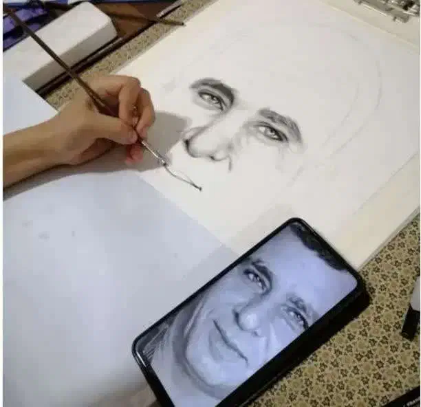 سیاه قلم/نقاشی/مداد هایپر|تابلو، نقاشی، عکس|اهواز, پردیس|دیوار