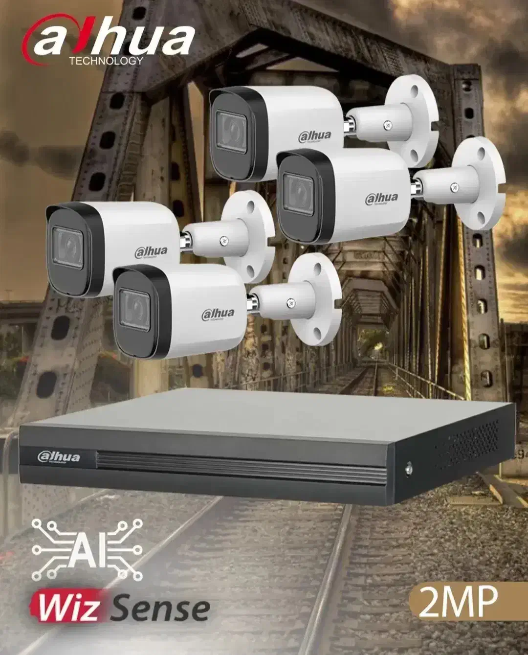 پکیج چهار دوربین برایتون با بدنه فلزی|دوربین مداربسته|کرج, گلشهر|دیوار