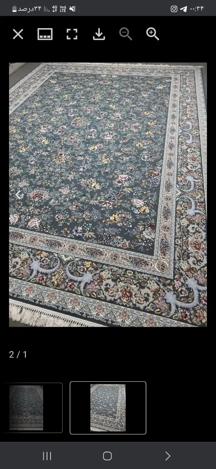 فرش 12متری00 7شانه نخ صدرصد آکرلیک تخفیف ویژه|فرش|جوانرود, |دیوار