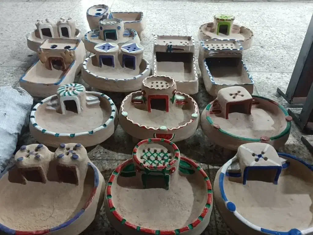 منقل گلی قوی و مستحکم|صنایع دستی و سایر لوازم تزئینی|بندر ماهشهر, |دیوار