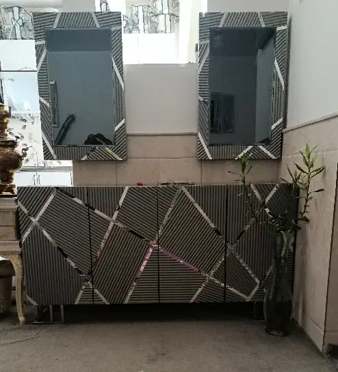 آینه کنسول|بوفه، ویترین، کنسول|قم, شاه ابراهیم|دیوار