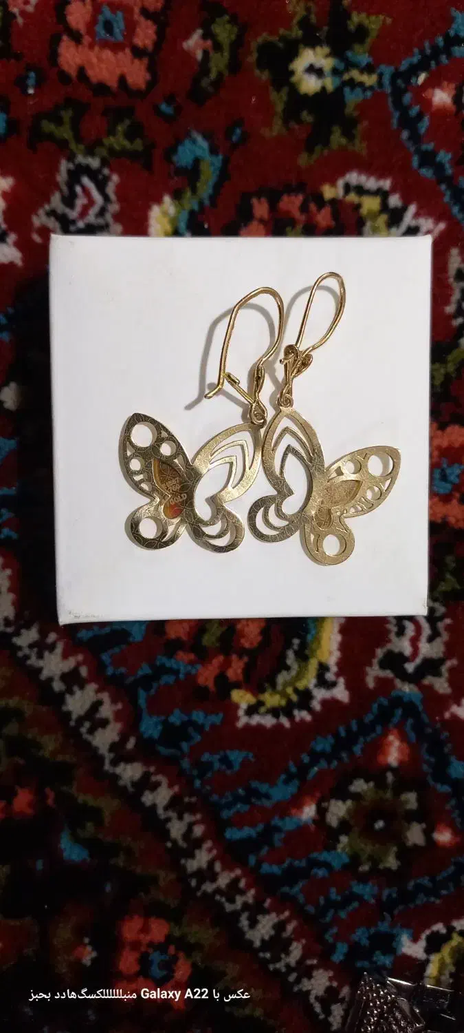 گوشواره پروانه|جواهرات|زنجان, |دیوار