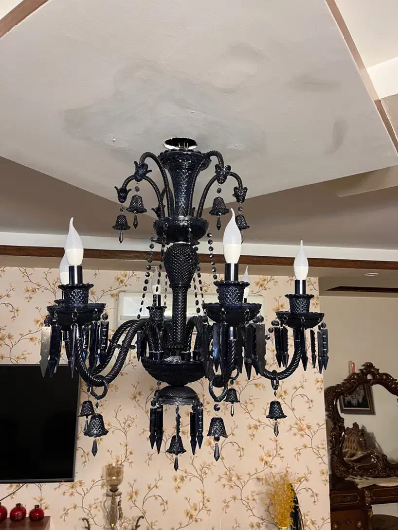 لوستر باکارات شیشه ای|لوستر و چراغ آویز|ری, دولت‌آباد|دیوار