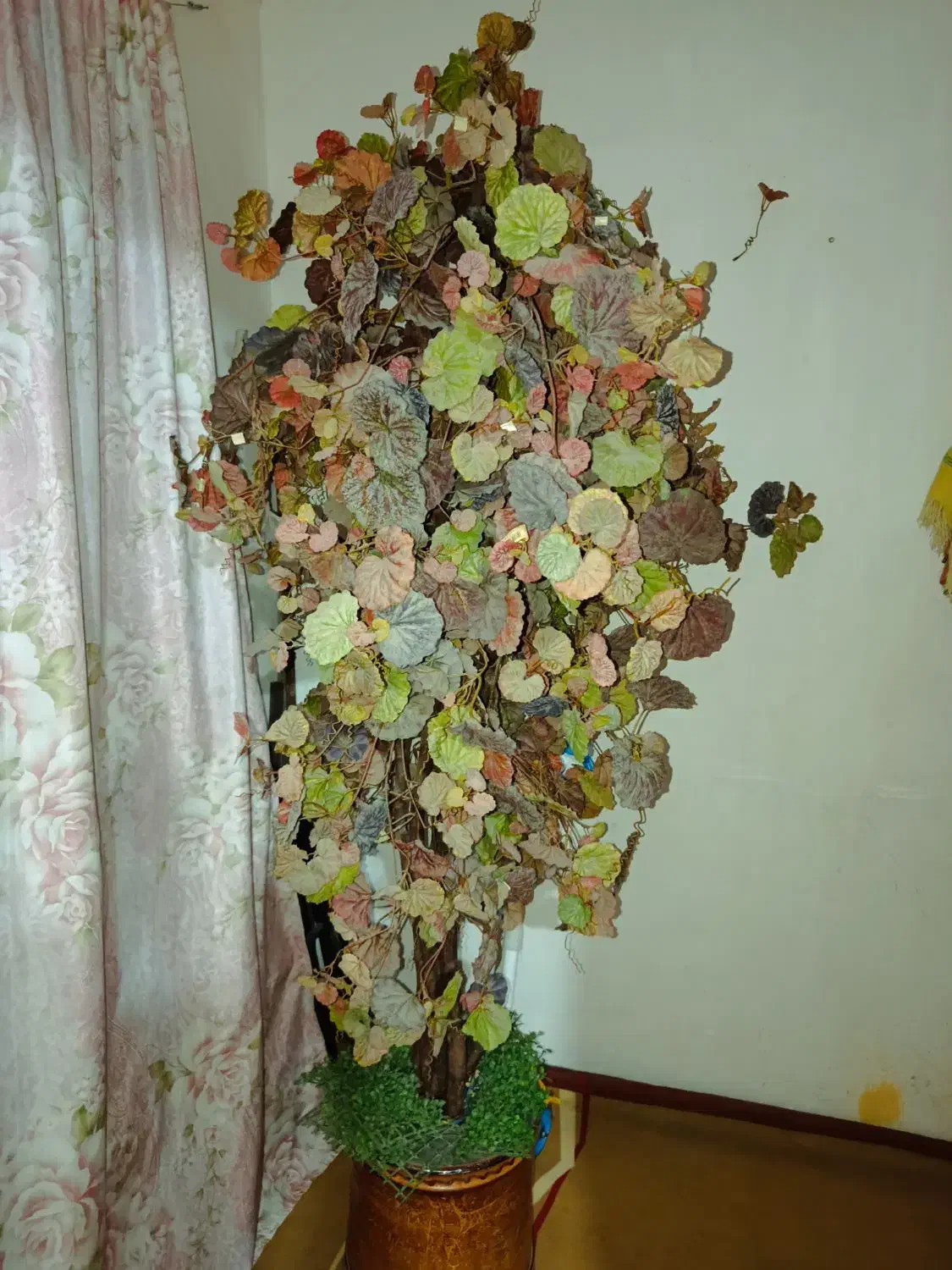 درختچه یک ونیم متری پاییزی سالم|گل مصنوعی|چابهار, |دیوار