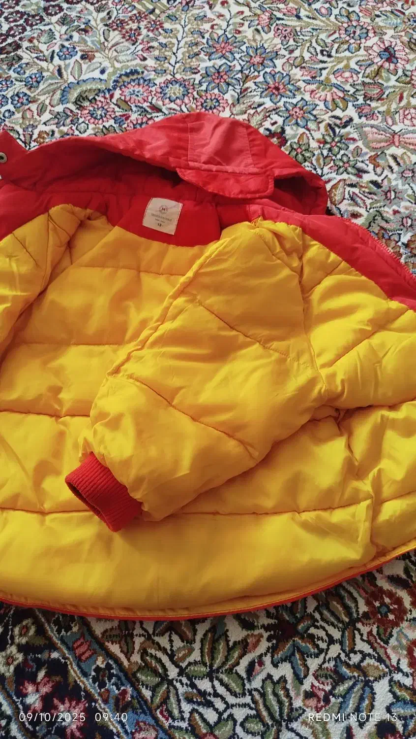 کاپشن فوق‌العاده نو ، مدت خیلی کوتاه پوشیده شده|کفش و لباس بچه|رفسنجان, |دیوار