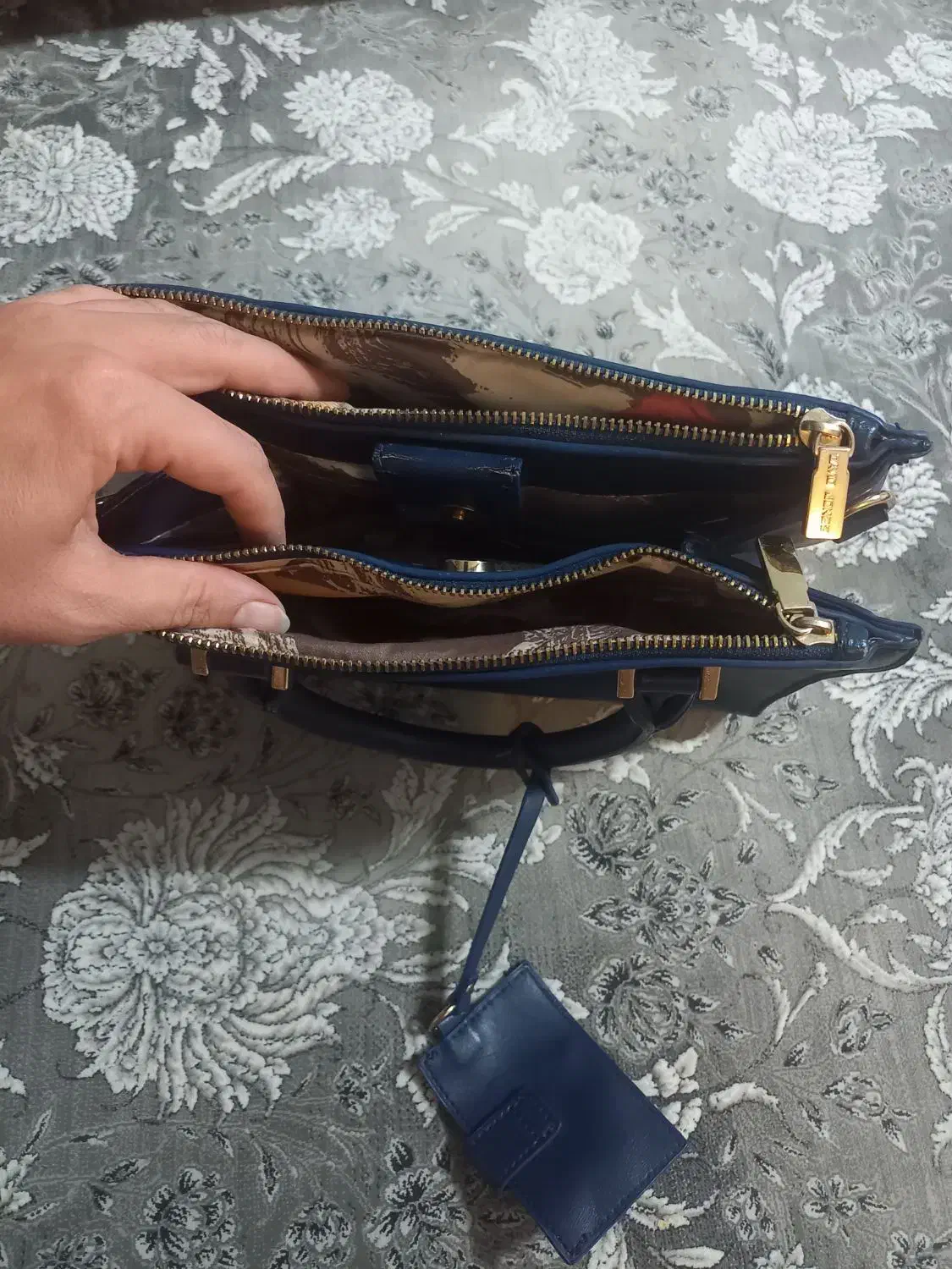 کیف مجلسی سورمه ای|کیف، کفش، کمربند|همدان, |دیوار