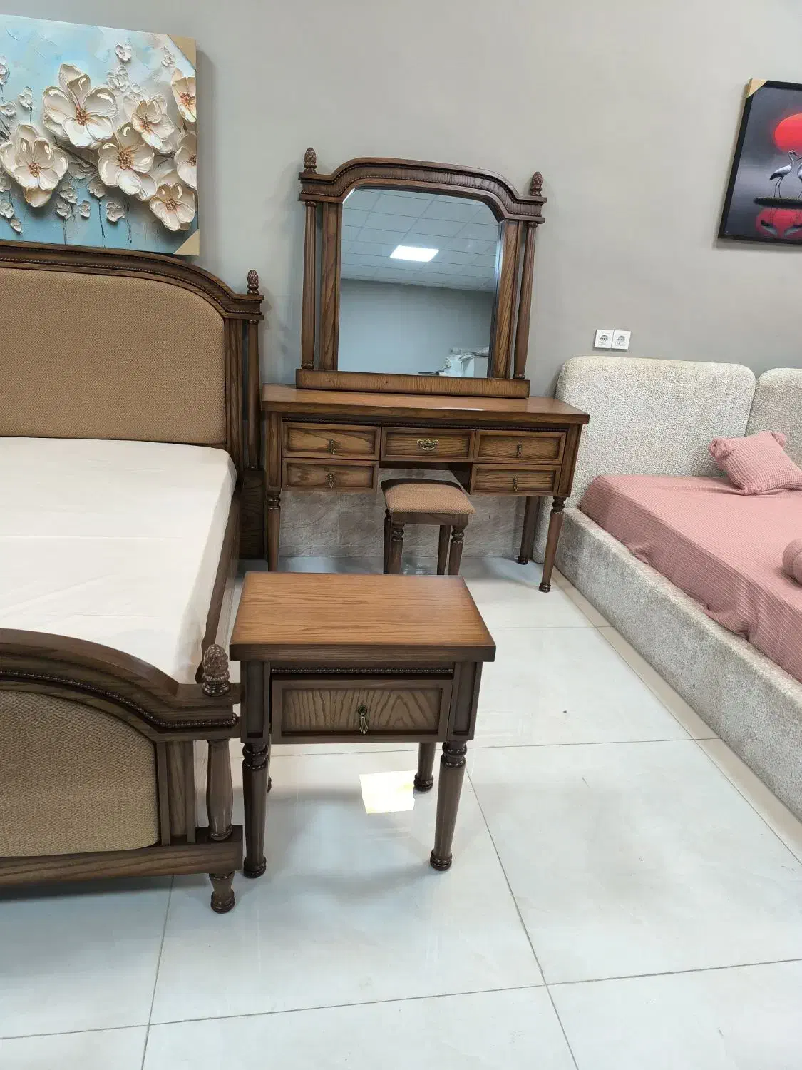 سرویس خواب بلوط|تخت و سرویس خواب|بجنورد, |دیوار