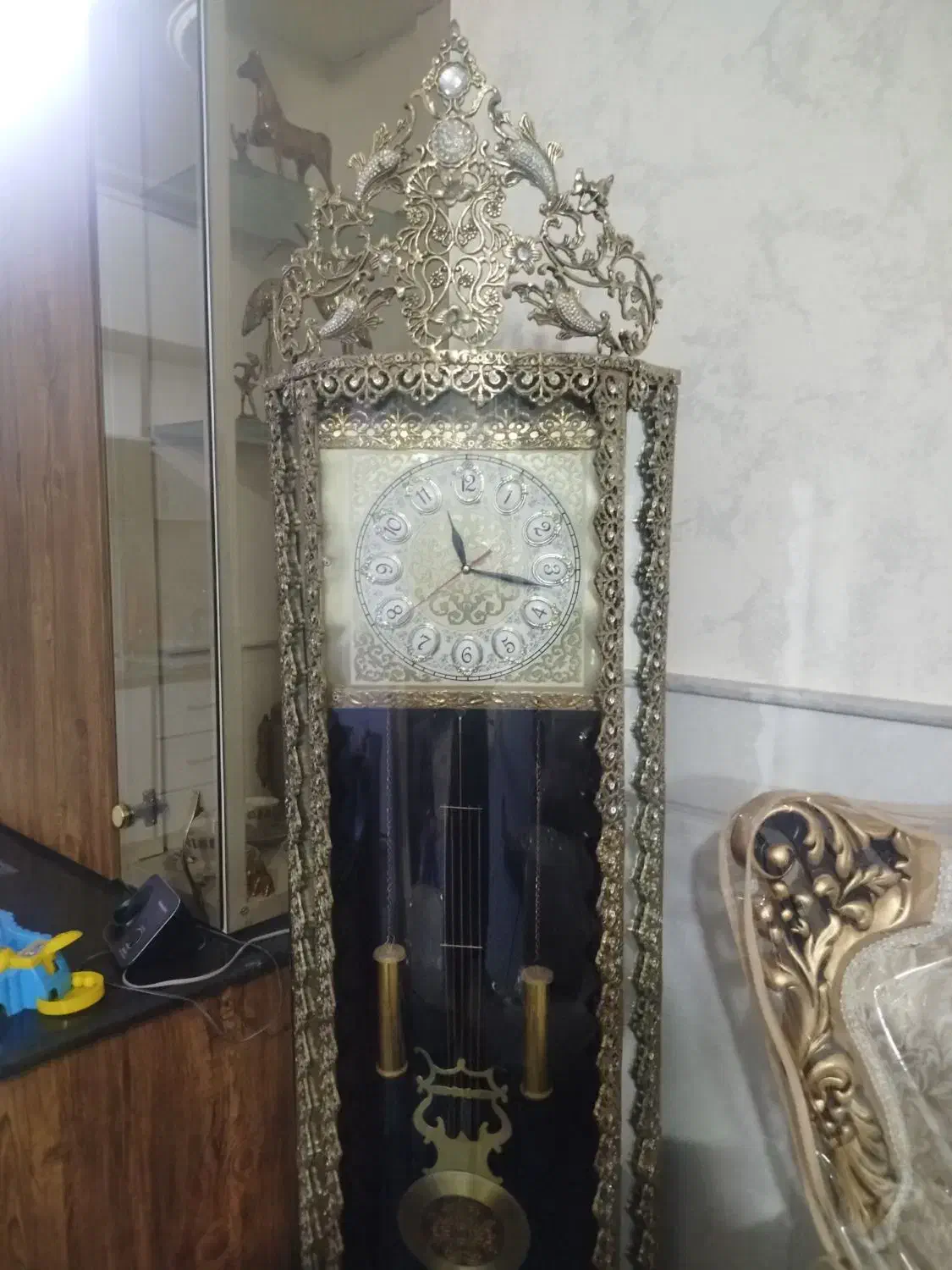 ساعت ایستاده برنز|ساعت دیواری و تزئینی|قم, زاویه|دیوار