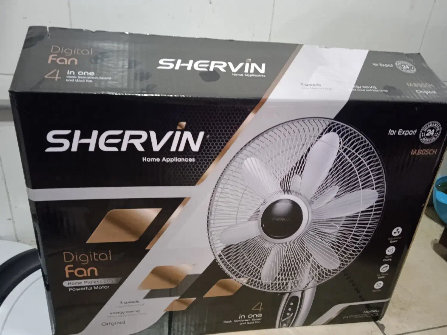 پنکه پایه بلند کنترل دار شروین آکبند|پنکه و تصفیه‌کنندهٔ هوا|کرج, حصارک بالا|دیوار