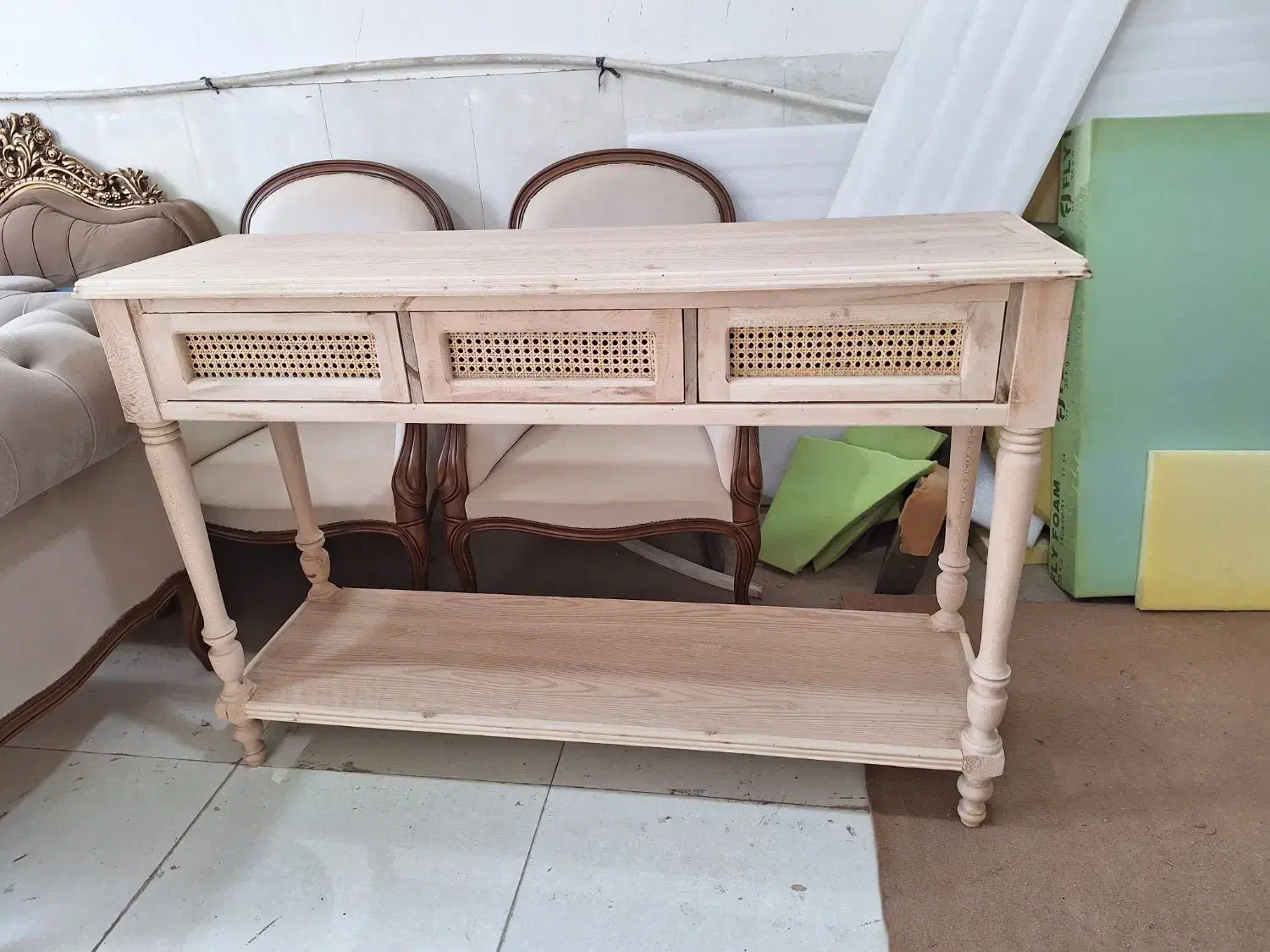 کنسول چوبی بصورت خام و رنگ شده|بوفه، ویترین، کنسول|مشهد, یاس|دیوار