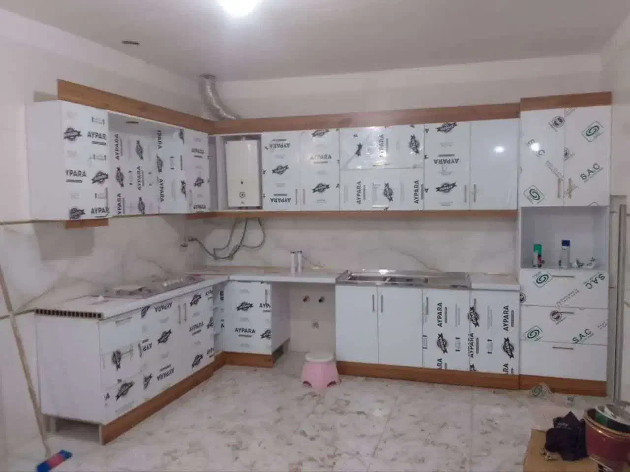 آروا چوب/کابینت آماده نصب/ام دی اف پیش ساخته25UY|مصالح و تجهیزات ساختمان|ملایر, |دیوار