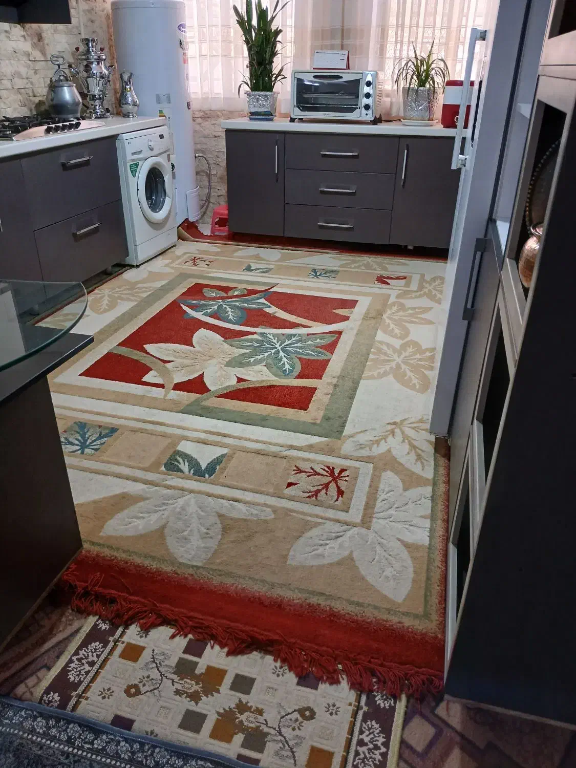 گلیم فرش 9متری کاملاسالم|گلیم، جاجیم، گبه|کرج, آق تپه|دیوار