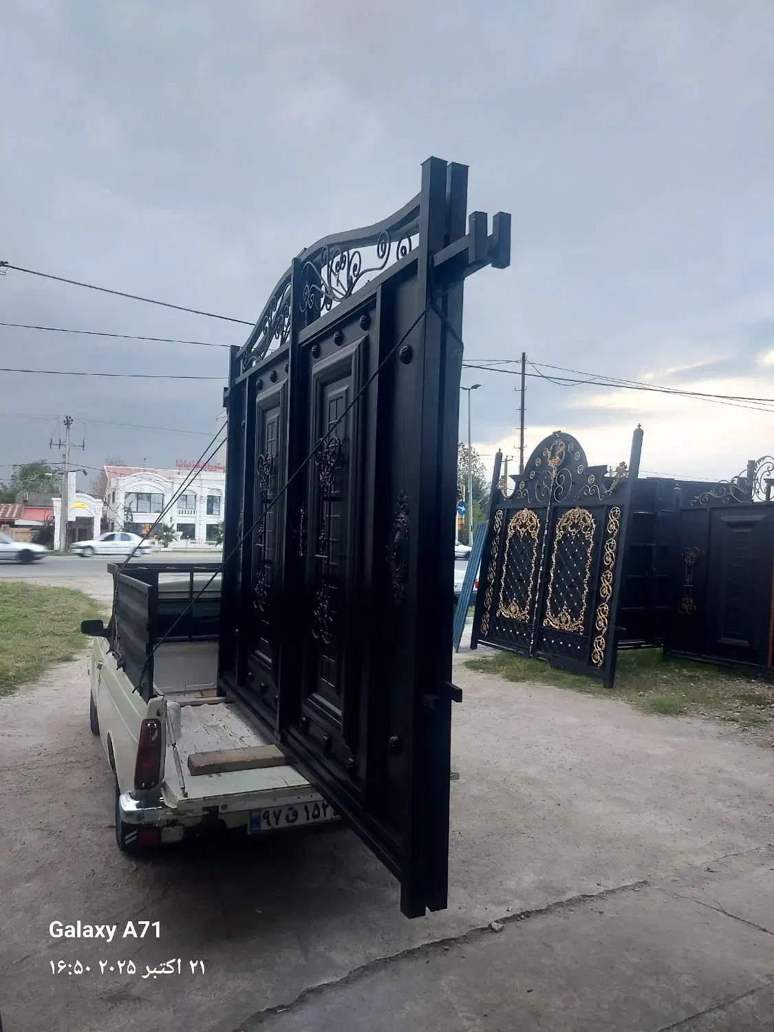 درب اهنی دروازه حیاط مدرن کیت کت|مصالح و تجهیزات ساختمان|طاهرگوراب, |دیوار