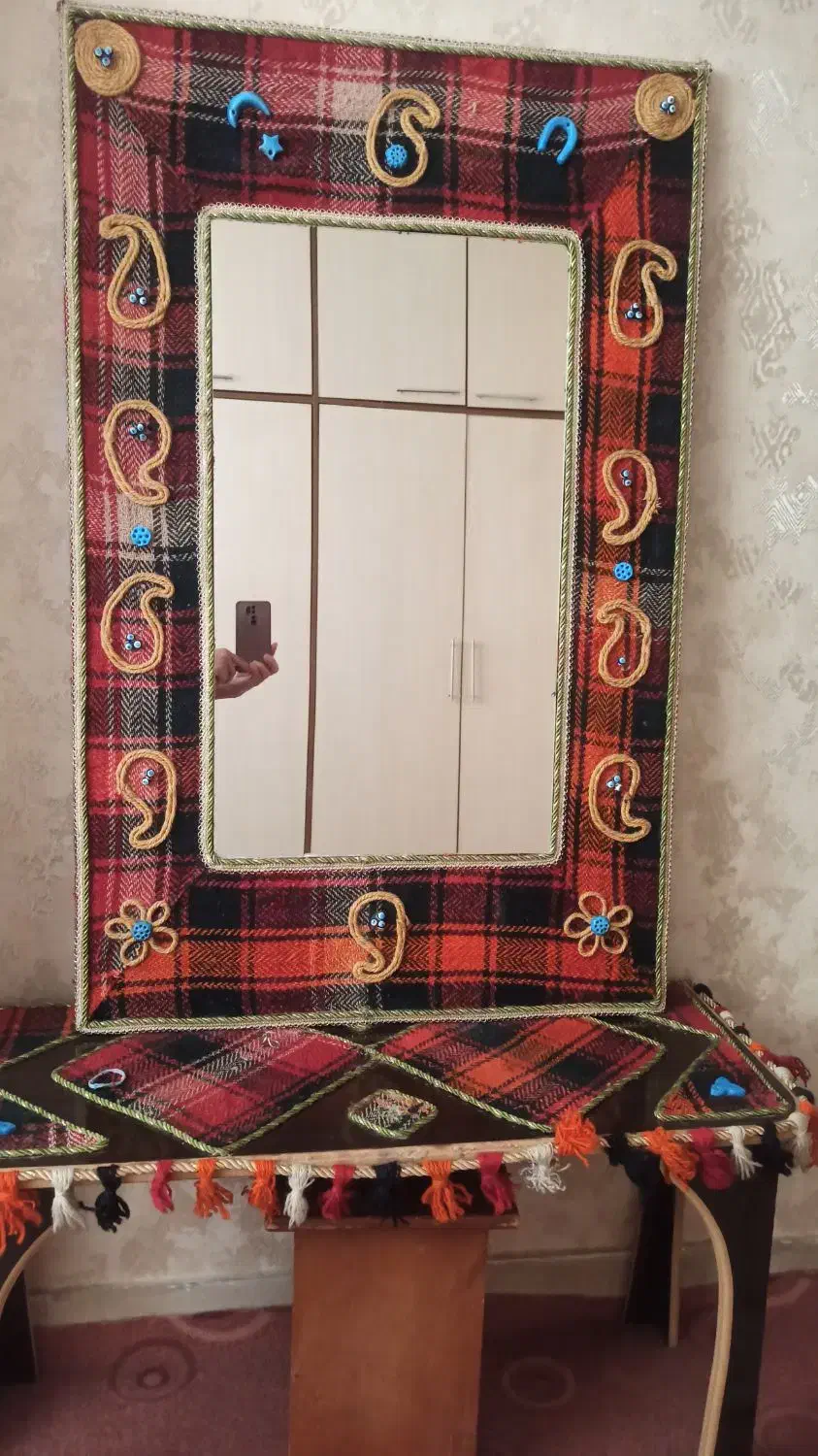 آینه کنسول وکوره سنتی|بوفه، ویترین، کنسول|کرمانشاه, |دیوار