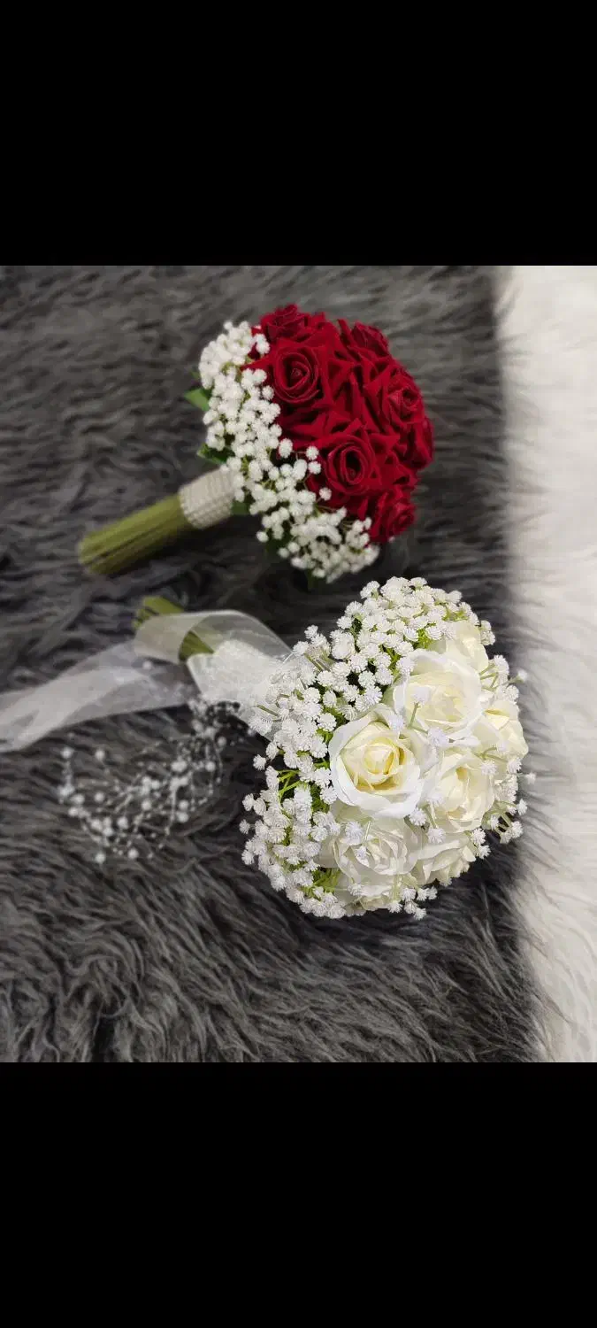 دسته گل عروس مهلقا|گل مصنوعی|کرمان, |دیوار