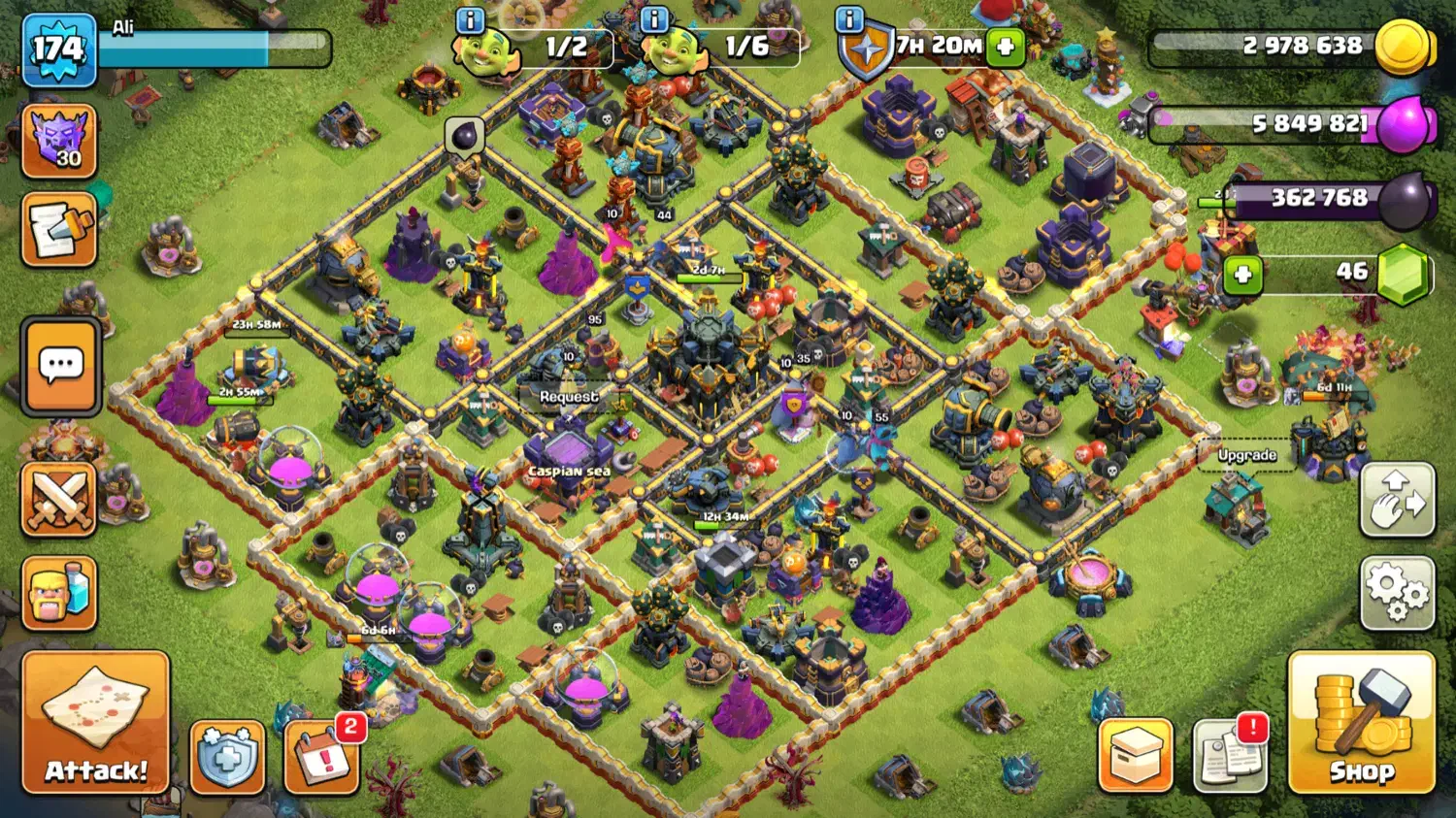 اکانت کلش تان هال ۱۷|کنسول، بازی ویدئویی و آنلاین|سنندج, |دیوار