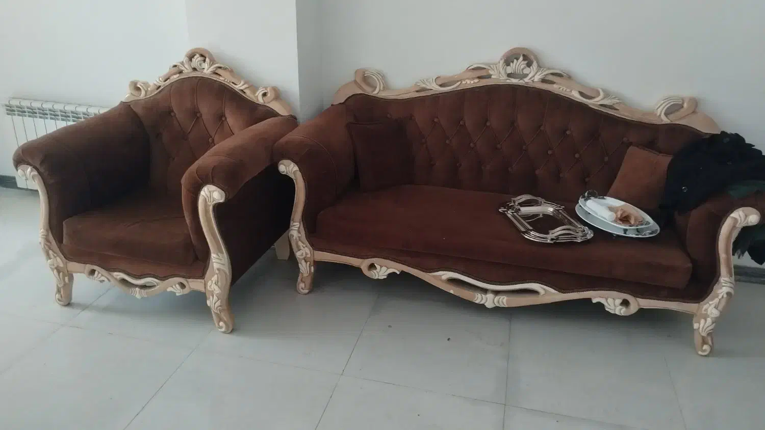 مبل ۷نفره سالم باچوب راش محکم به شرط|مبلمان خانگی و میز عسلی|فشاپویه, |دیوار